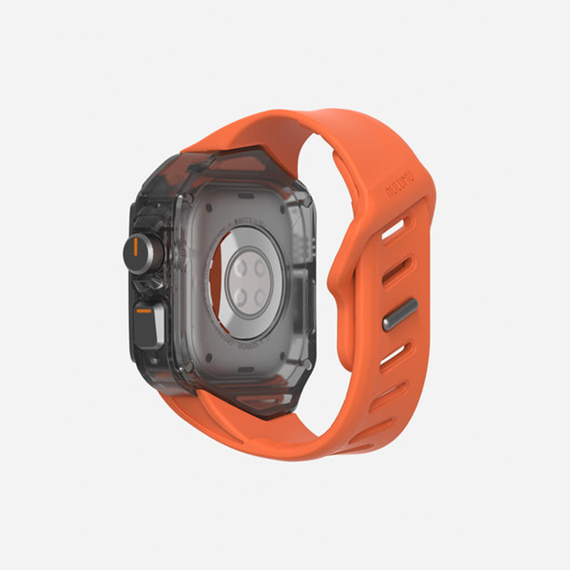 Aulumu A01 Case with Band for Apple Watch Ultra 1/2/3 | Titanium Cover | FKM Band