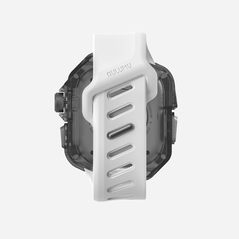 Aulumu A01 Case with Band for Apple Watch Ultra 1/2/3 | Titanium Cover | FKM Band
