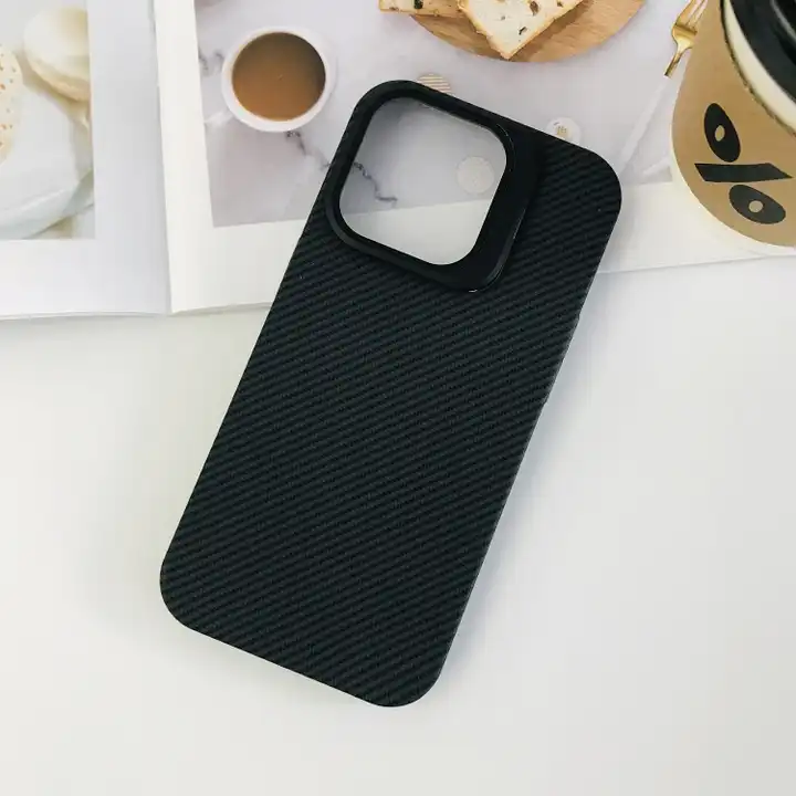 Stent Case with Carbon Fiber Aesthetic and Kickstand Camera Protection for iPhone 14 Series