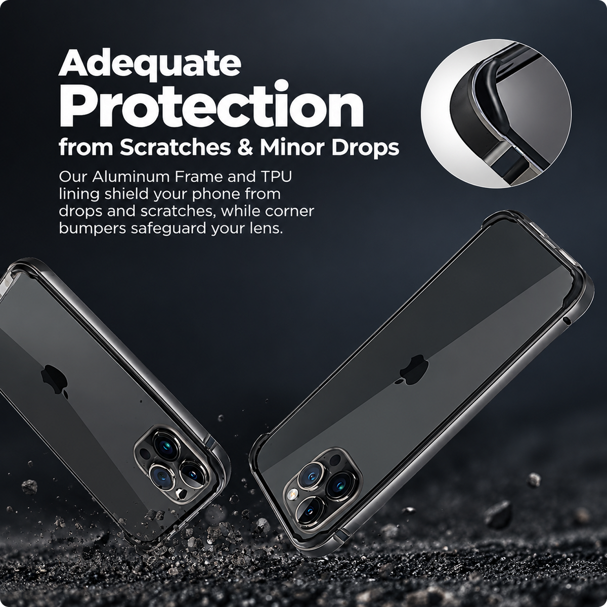 RAEGR Case| Anodized Aluminum Bumper | Supports Magnetic Wireless Charging | Edge Armor Protective Minimal Case Designed for iPhone 15 Pro (6.1-Inch) (2023)