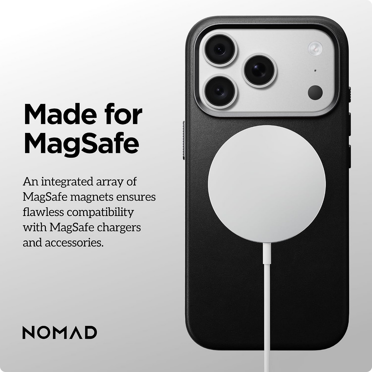 NOMAD Traditional Leather Case Compatible with iPhone 18 Pro Case Camino Leather