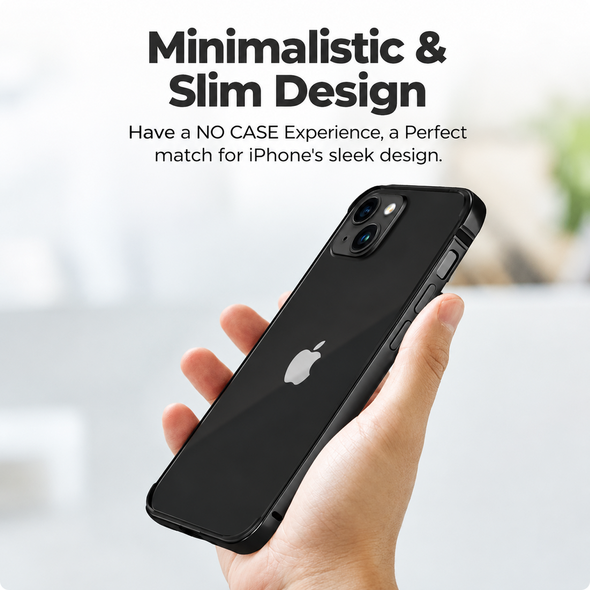 RAEGR Phone Case | Anodized Aluminum Bumper | Magnetic Compatible | Edge Armor Protective Minimal Case Compatible with iPhone 14 Plus / 13 Pro Max (6.7-Inch) 2022