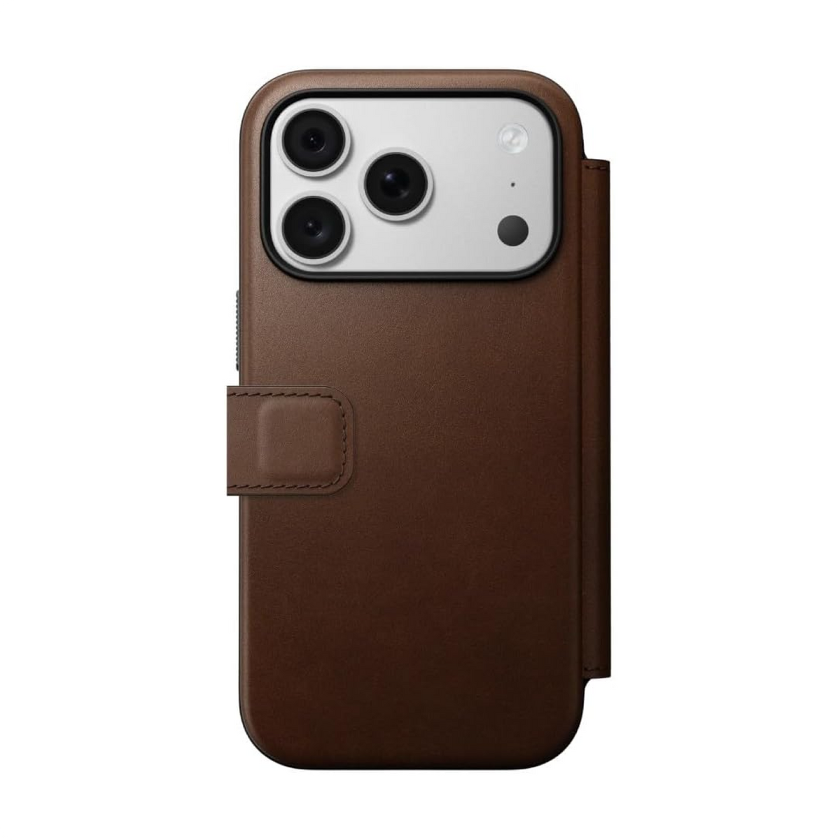 NOMAD Modern Leather Folio Brown for iPhone 18 Pro