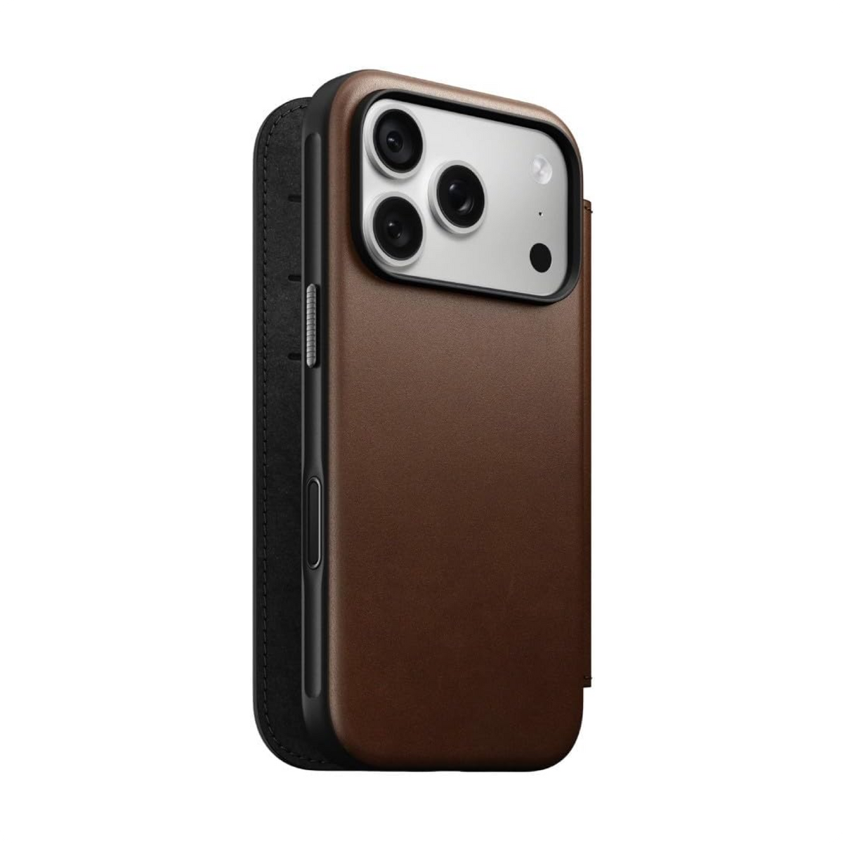 NOMAD Modern Leather Folio Brown for iPhone 18 Pro