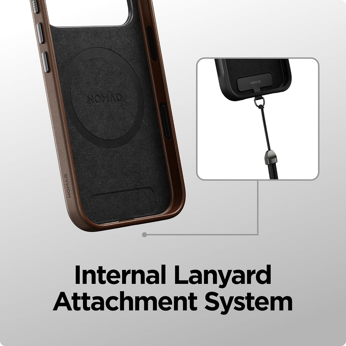 NOMAD Traditional Leather Case Compatible with iPhone 18 Pro Case Camino Leather
