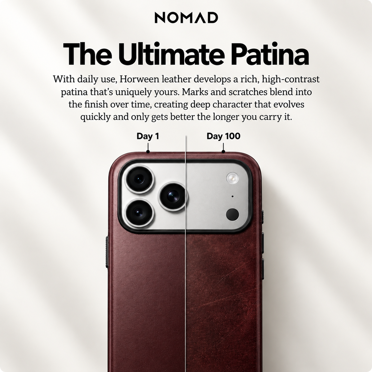 NOMAD Modern Horween Leather for iPhone 18 Pro Max