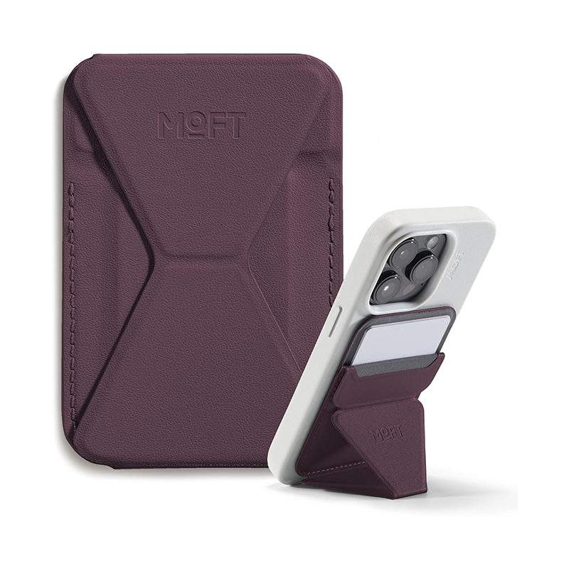 MOFT Snap-on Phone Stand & Wallet (Magsafe Compatible)-iPhone 12/13/14/15/16 series & Non Magsafe Cases And Android Phones Using Moft Metal Ring include in Pack