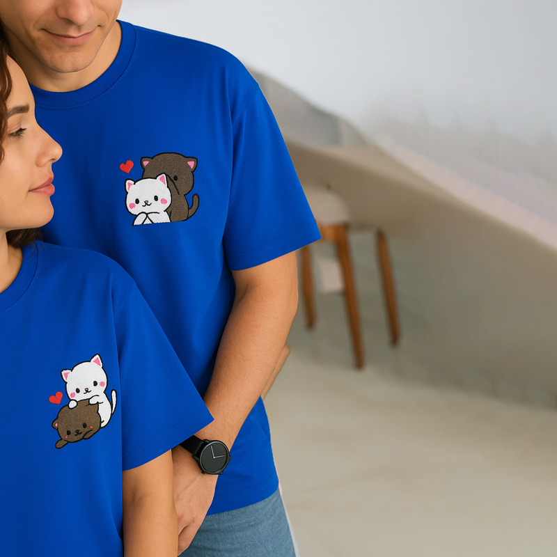 Purrfect Together Couple T-Shirts