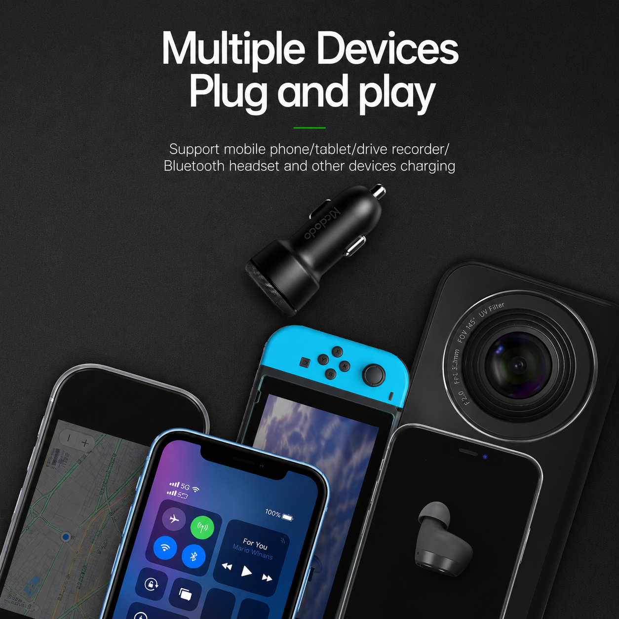 Mcdodo 38W 1C+1A  PD Fast  Car Charger