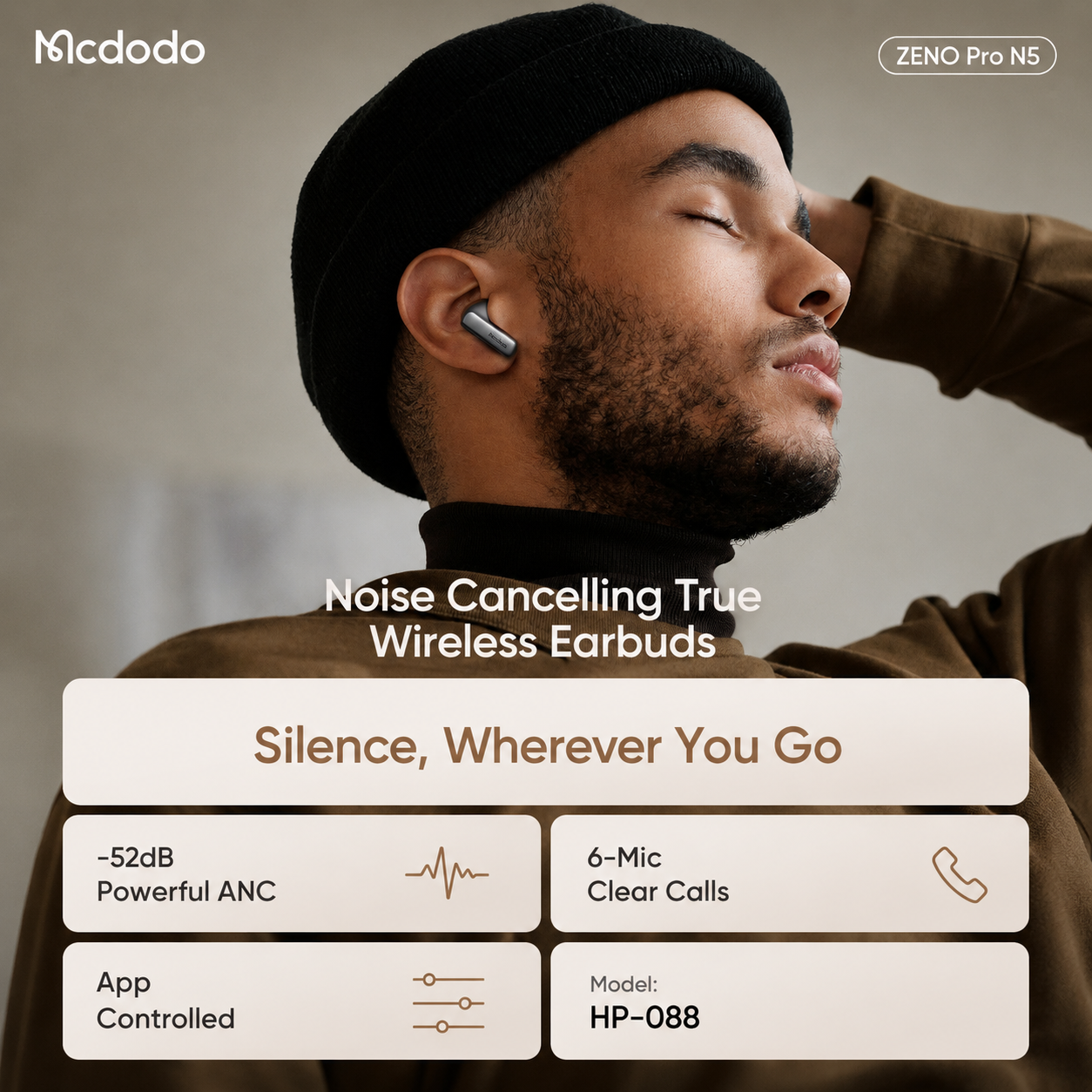 McdodoZENO Pro N5 Series Noise Cancelling True Wireless Earbuds
