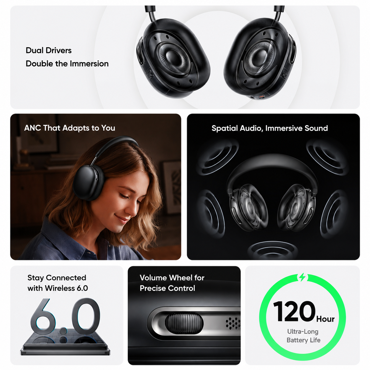 Mcdodo ZENO Ultra S01 Adaptive Noise Cancelling Wireless Headphones