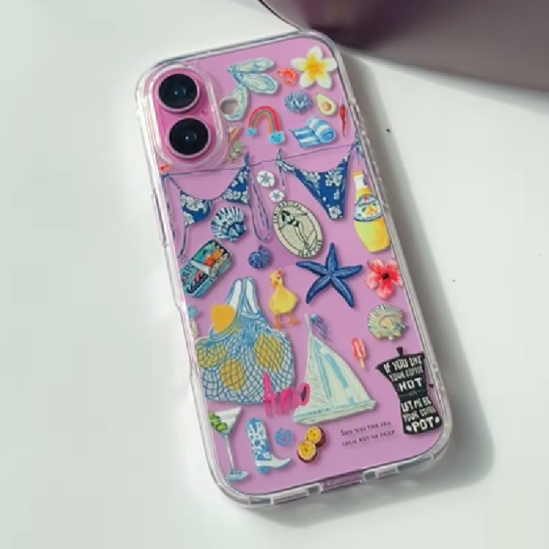 Coastal Charm Clear Silicone Case
