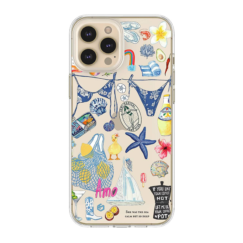 Coastal Charm Clear Silicone Case