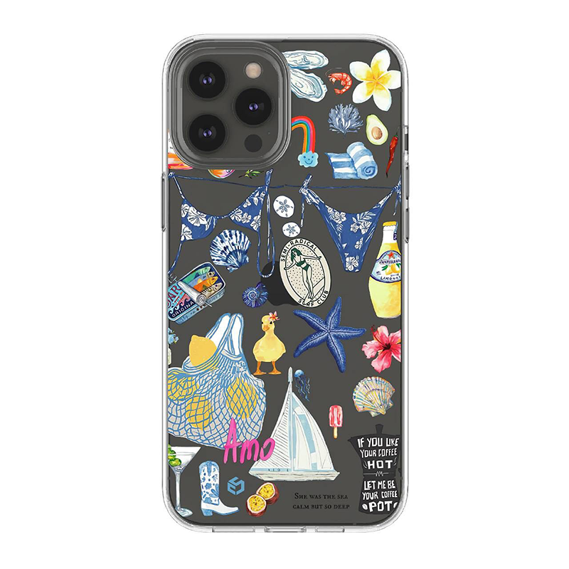 Coastal Charm Clear Silicone Case