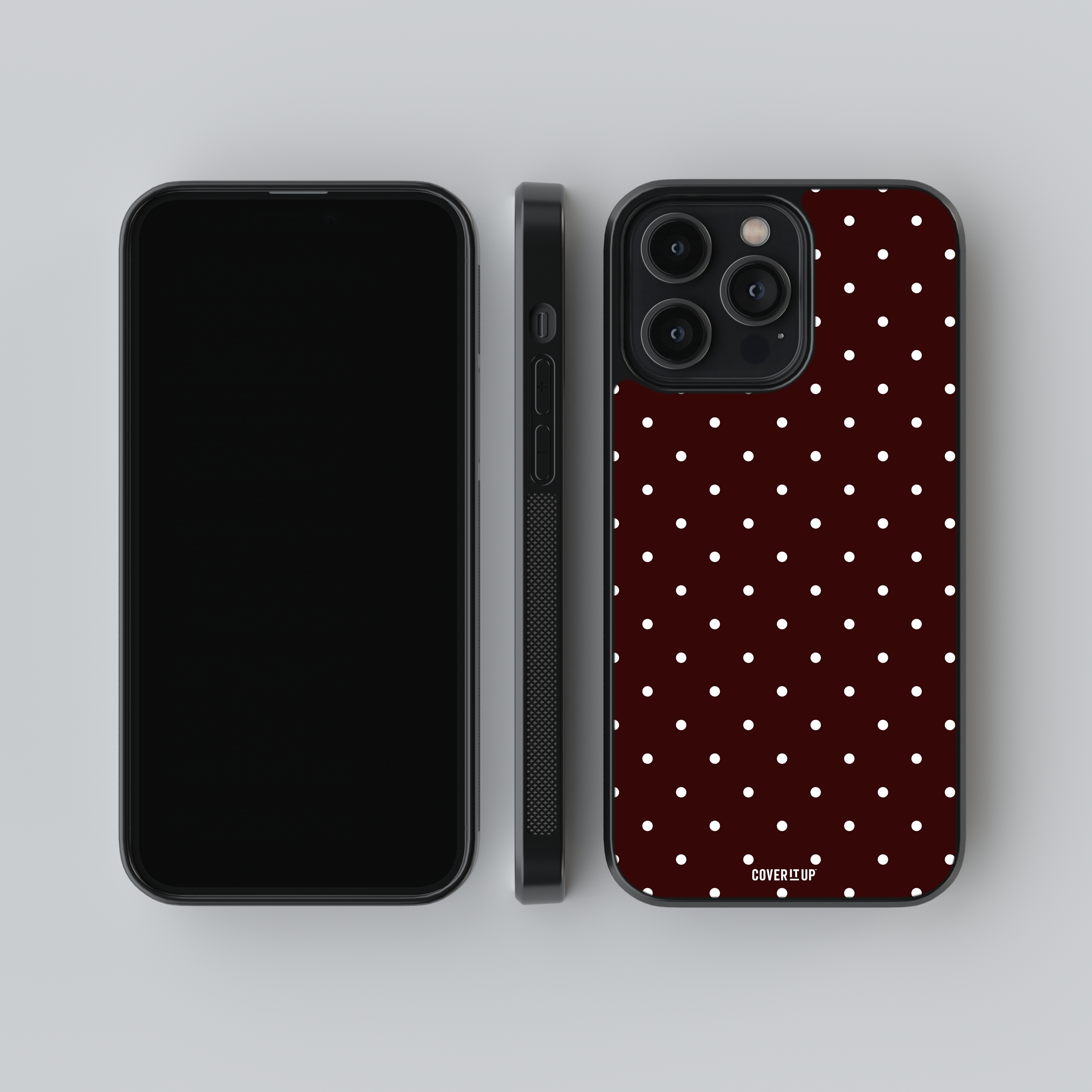 Cocoa Small Polka Glass Case