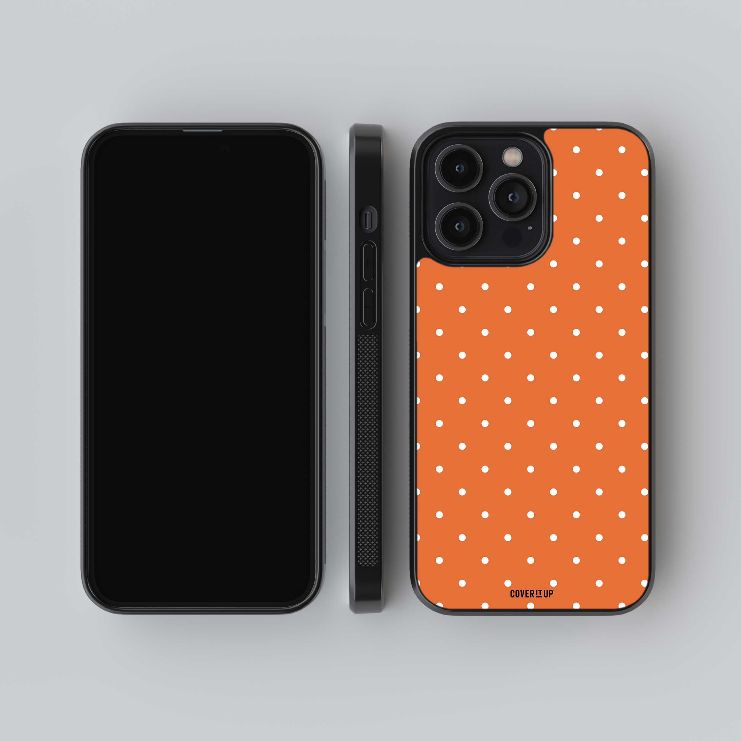 Tangerine Small Polka Glass Case