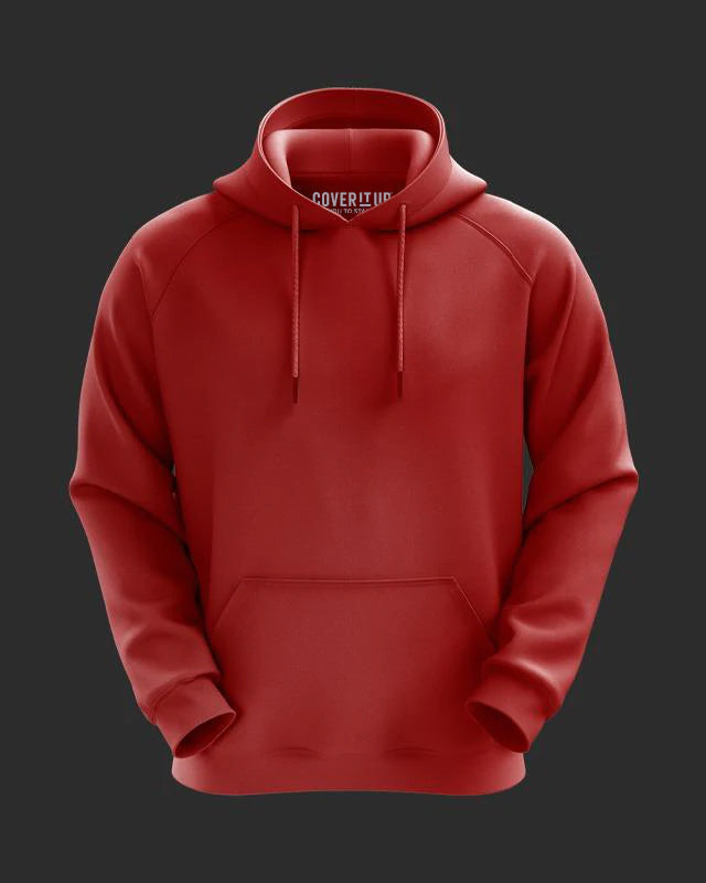 Crimson Basic Red All Season Hoodie