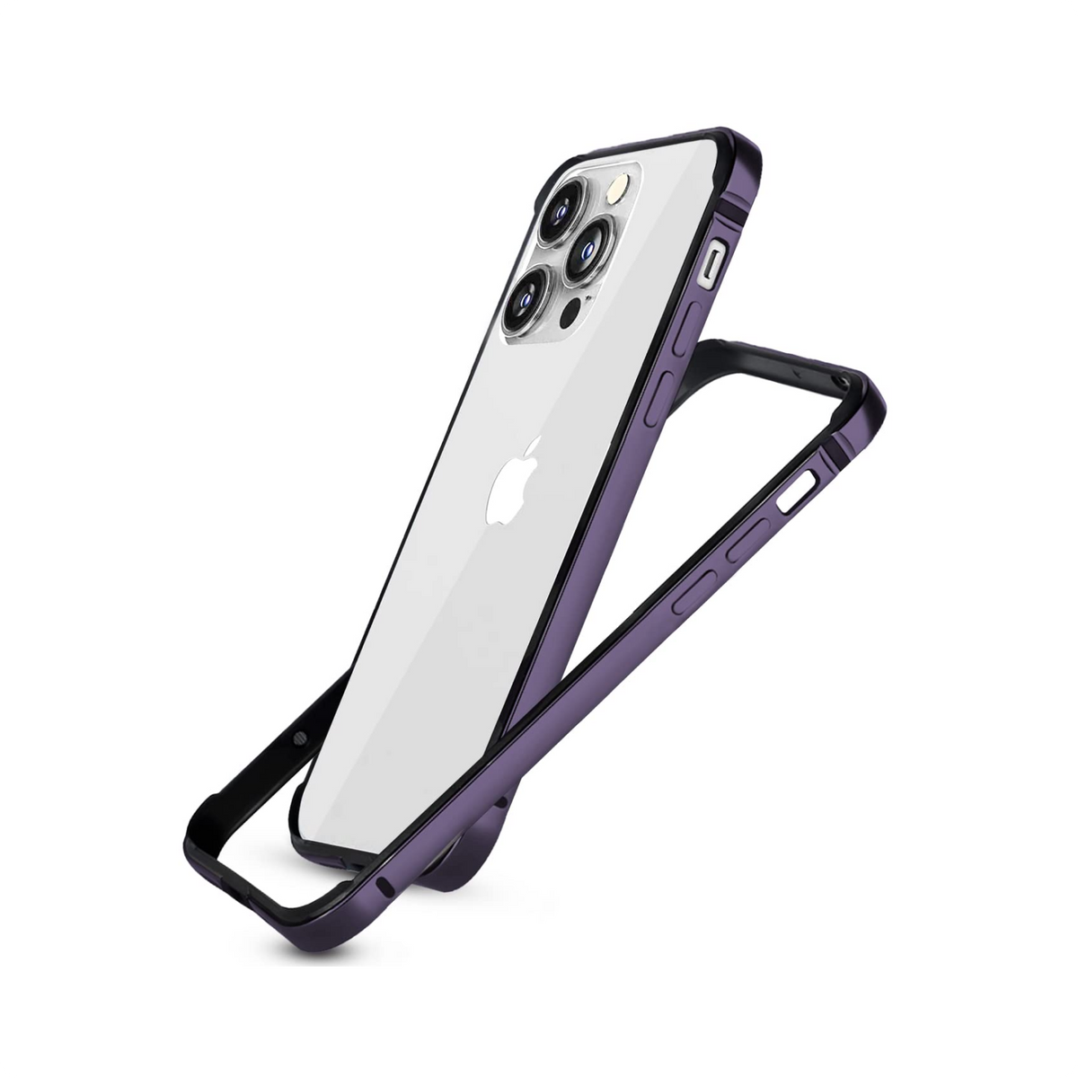 RAEGR Phone Case| Anodized Aluminum Bumper | Supports Magnetic Wireless Charging | Edge Armor Protective Minimal Case Compatible with iPhone 14 Pro Max (6.7-Inch) (2022)