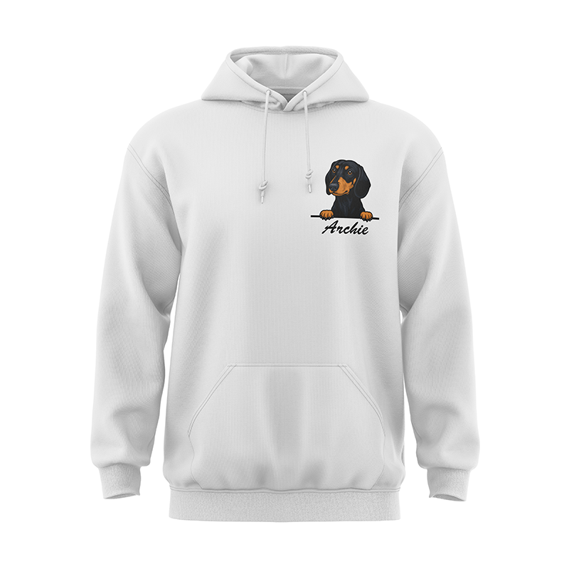 Customizable Dog Face & Name Sweatshirt