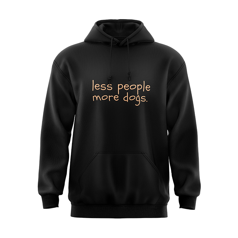 Less People More Dogs Hoodie