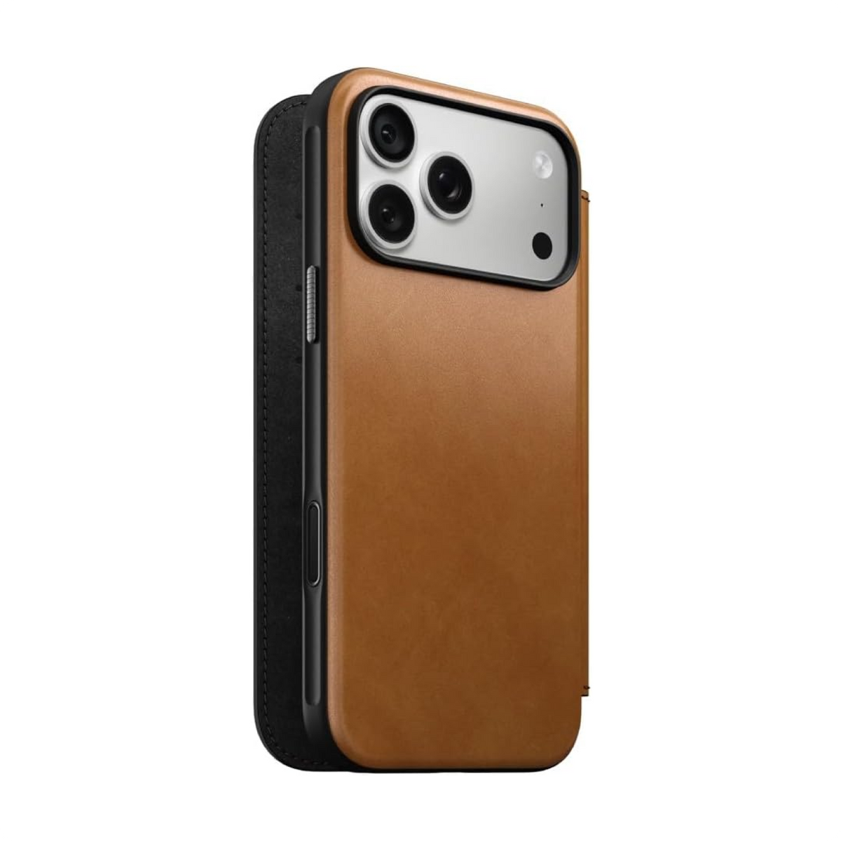NOMAD Modern Leather Folio Brown for iPhone 18 Pro Max