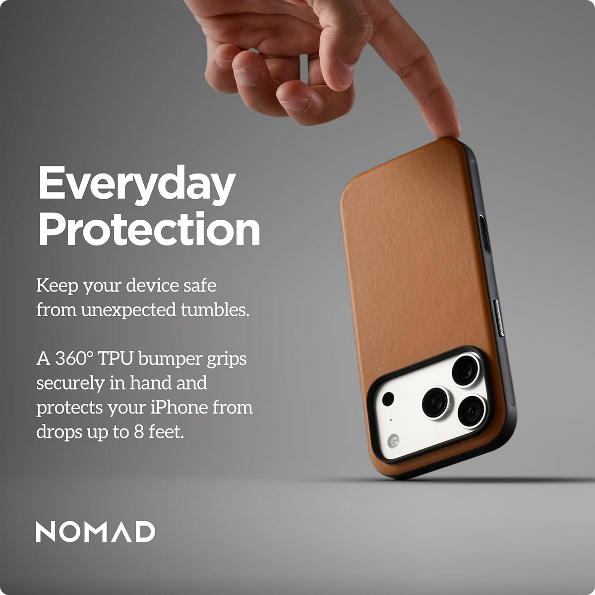 NOMAD Modern Leather iPhone 18 Pro Max Case Magsafe Camino Leather