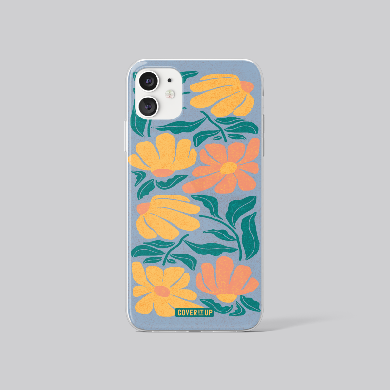 Floral Art Clear Silicone Case