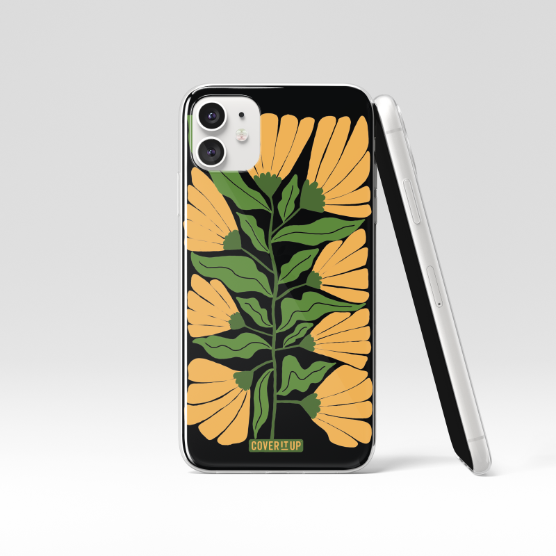 Wild Flower Clear Silicone Case