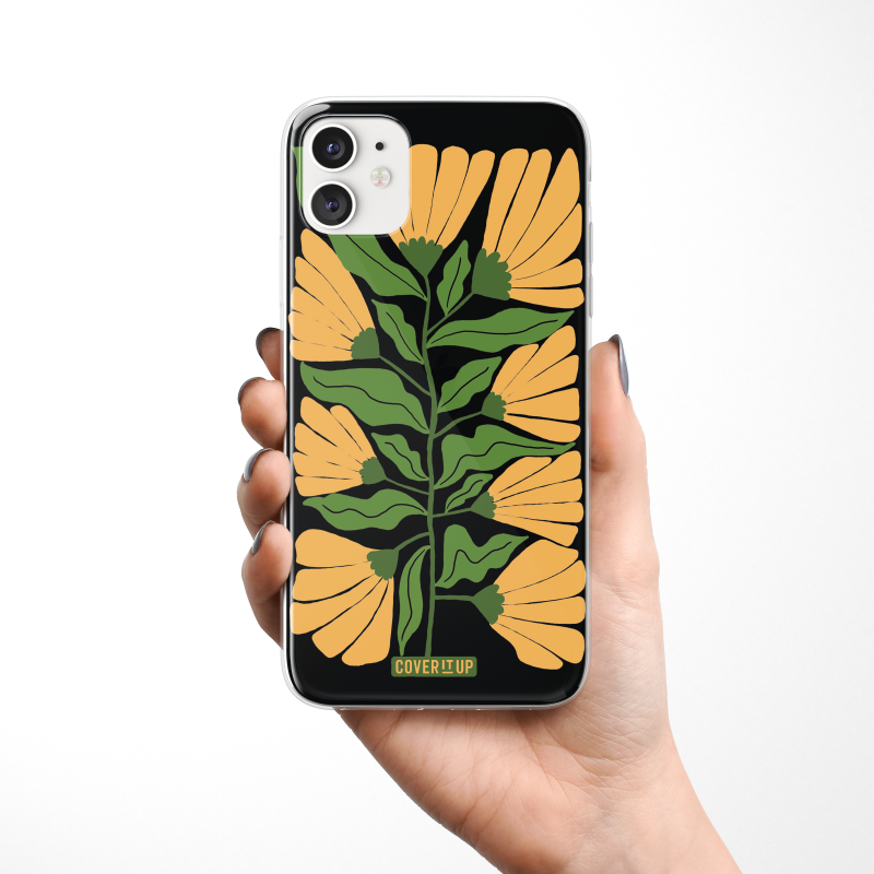 Wild Flower Clear Silicone Case