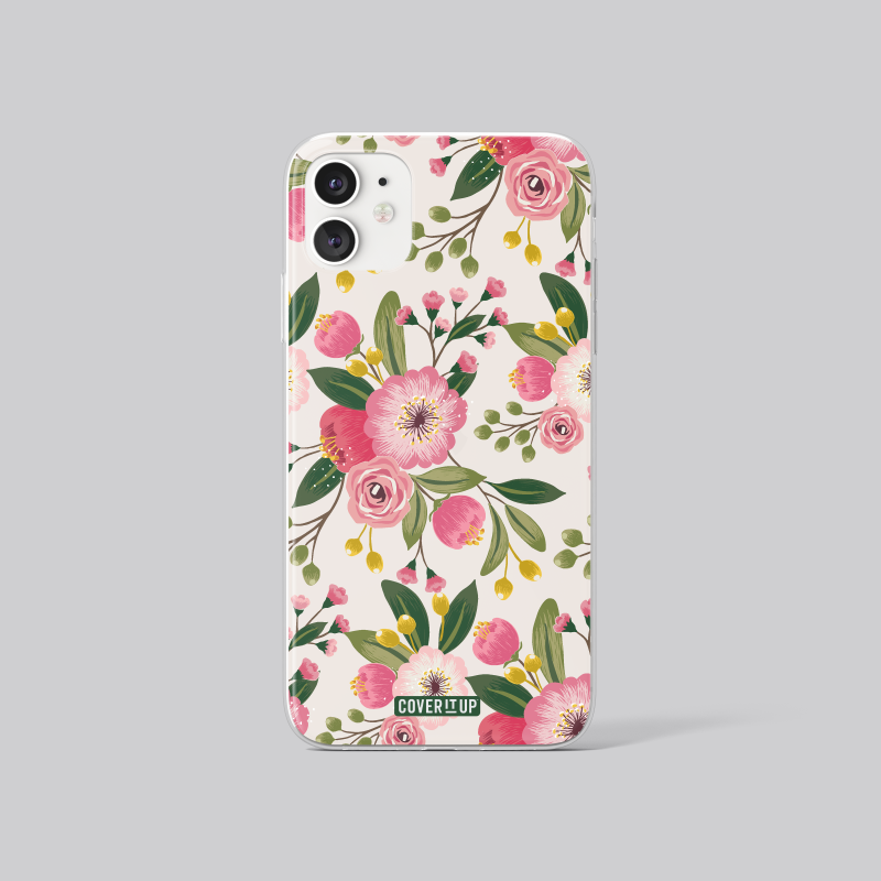 Pinterest Floral Aesthetic Clear Silicone Case