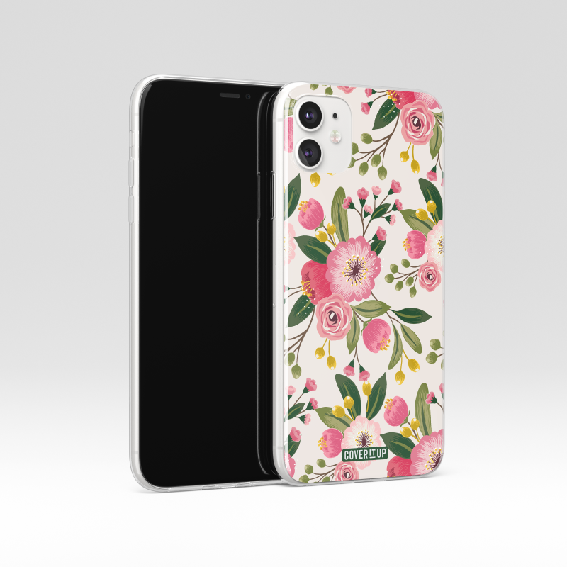 Pinterest Floral Aesthetic Clear Silicone Case