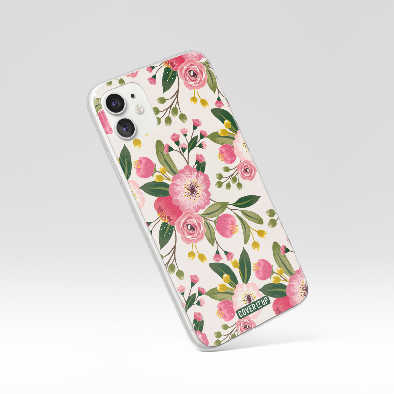 Pinterest Floral Aesthetic Clear Silicone Case