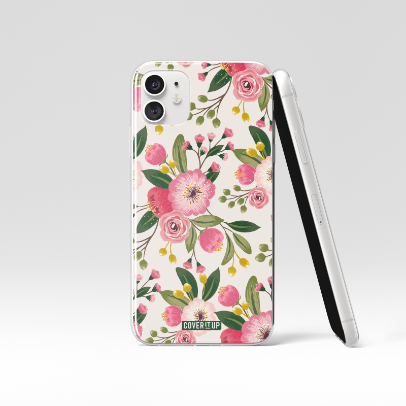 Pinterest Floral Aesthetic Clear Silicone Case