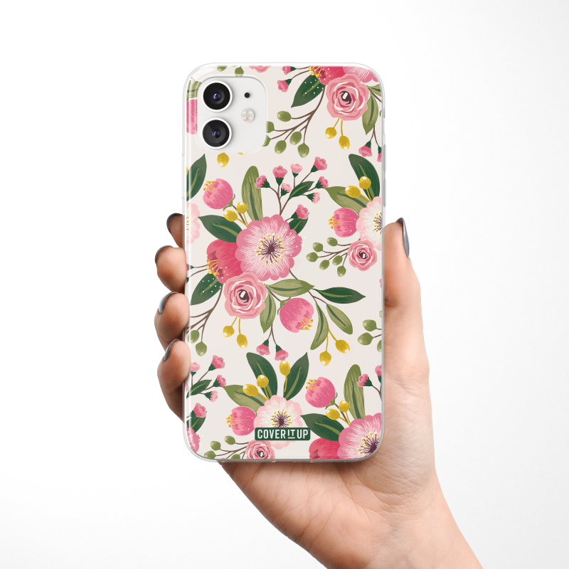 Pinterest Floral Aesthetic Clear Silicone Case