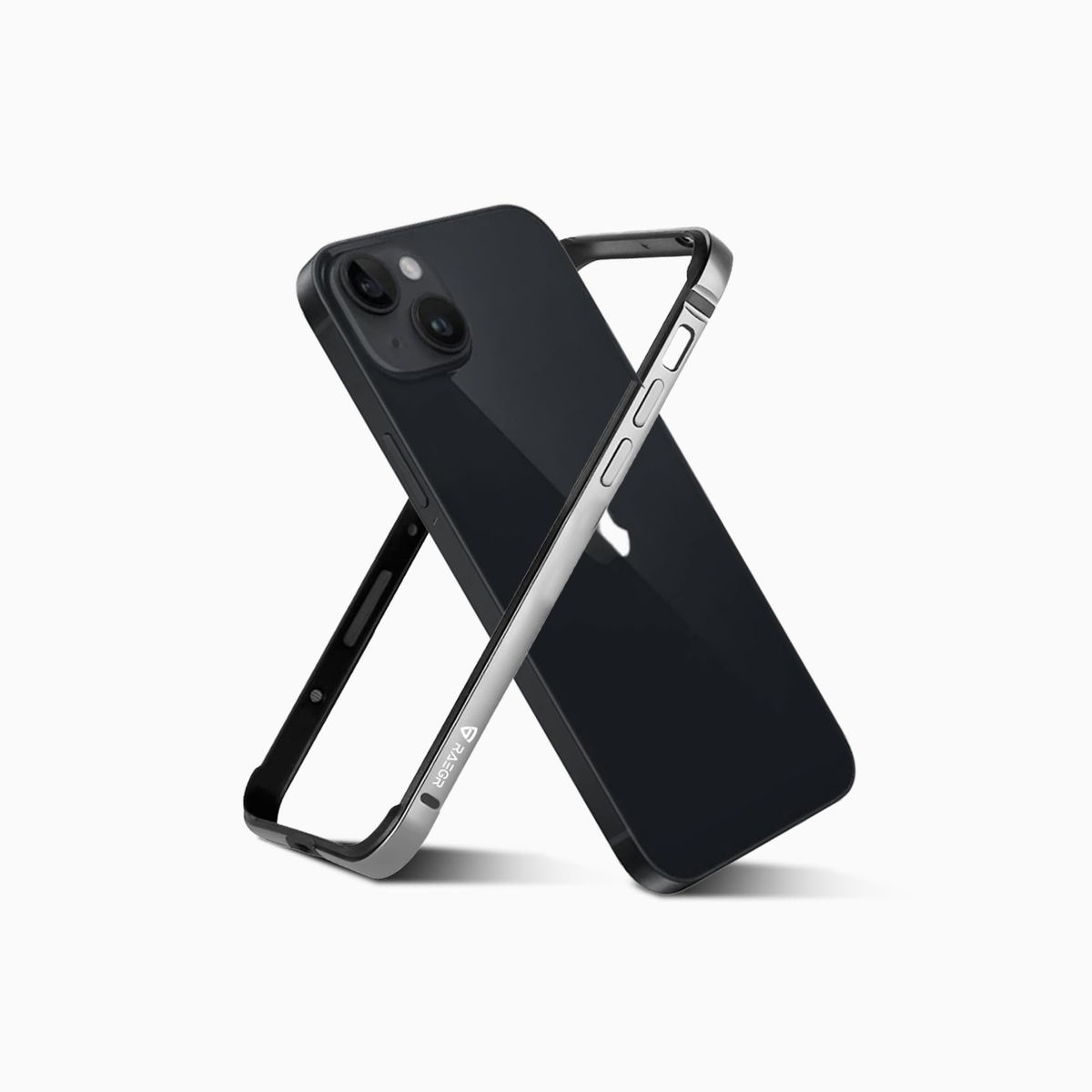 RAEGR Case | Anodized Aluminum Bumper | Magnetic Compatible | Edge Armor Protective Minimal Case Designed for iPhone 15 (6.1-Inch) 2023