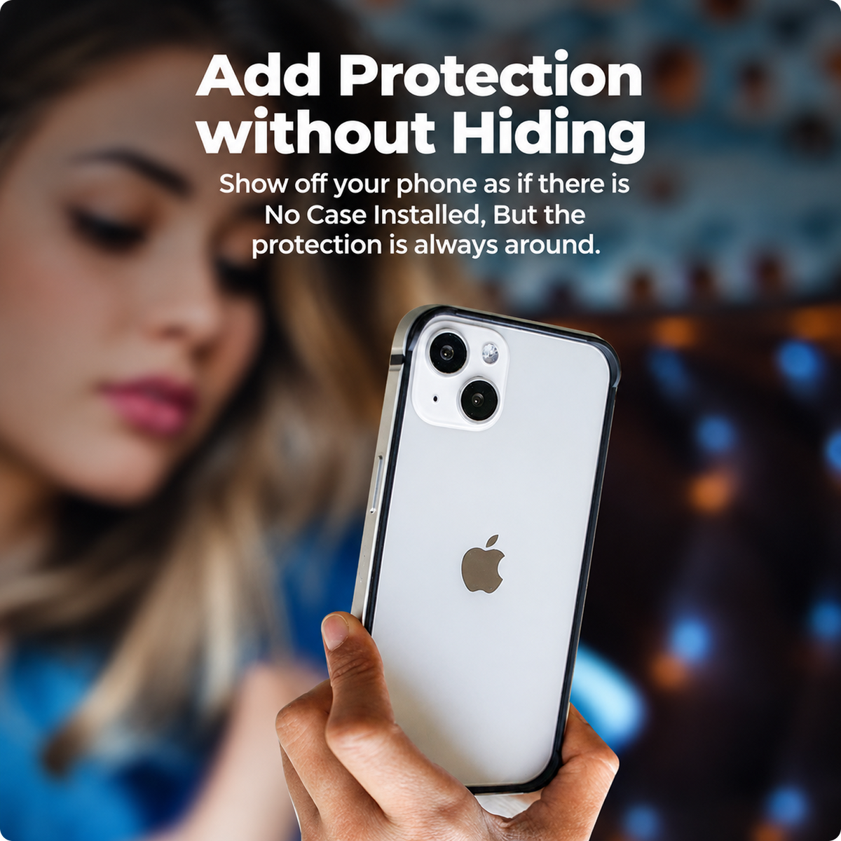 RAEGR Case | Anodized Aluminum Bumper | Magnetic Compatible | Edge Armor Protective Minimal Case Designed for iPhone 15 (6.1-Inch) 2023