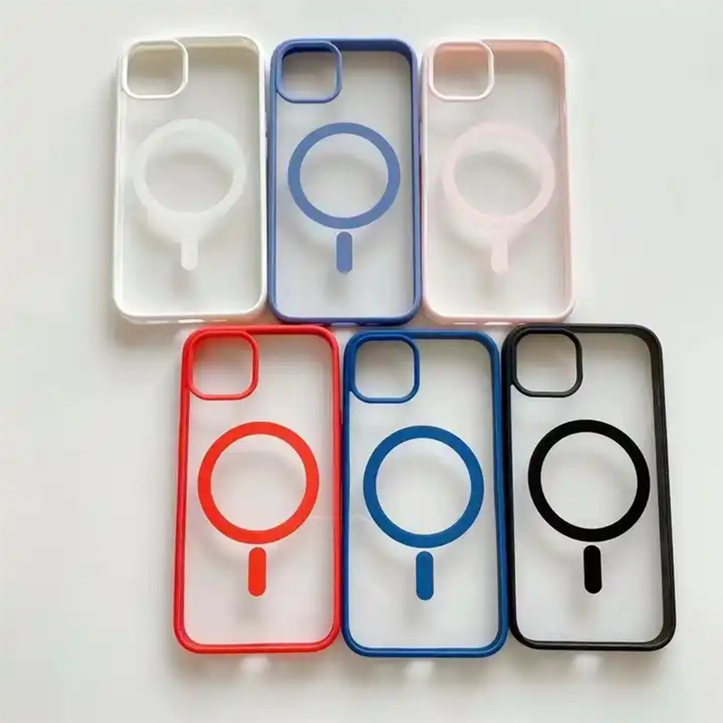 Clear and Colorful Frame With MagSafe Case for iPhone 13 Series