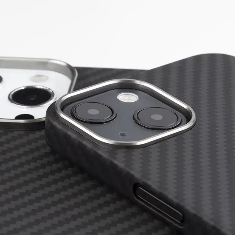 Thin Carbon Fiber Texture finish Metal side With Magsafe Case For iPhone 15 Series