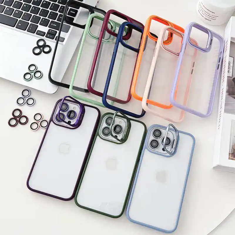 Eason Colorful Camera Kickstand Phone Case For iPhone 15 Series