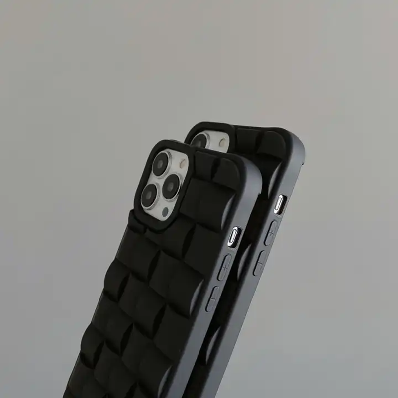 3D Checks Pattern Grid Case for iPhone 12 Series