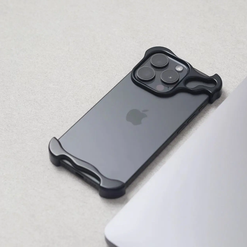 The Bare Metal Minimalist Elegant Edges Corner Protector case For iPhone 14 Series