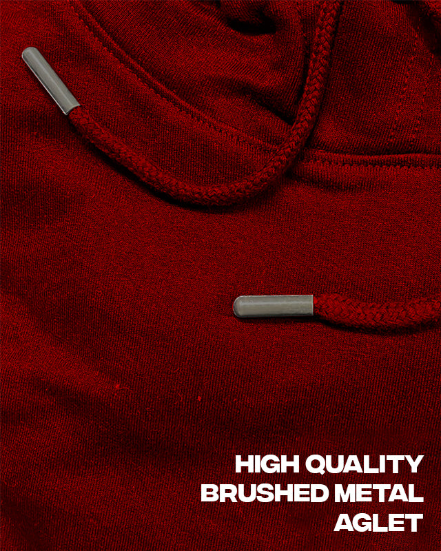 Crimson Basic Red All Season Hoodie