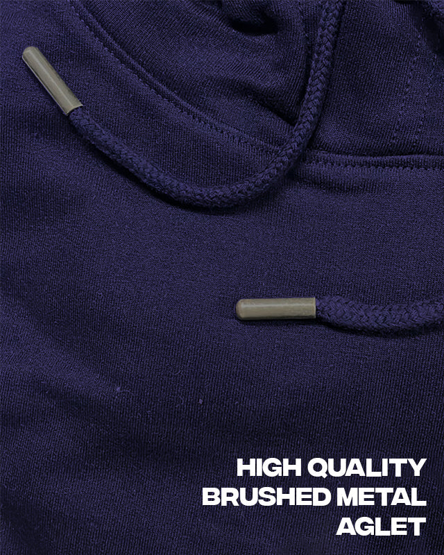 Sale-Navy Blue Basic All Season Hoodie