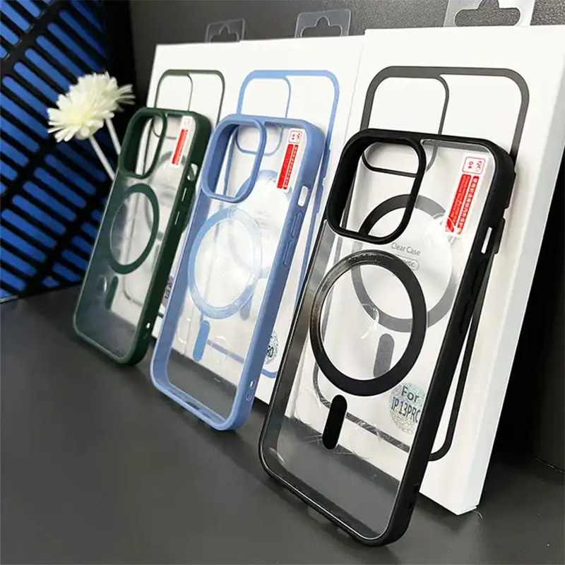 Clear and Colorful Frame With MagSafe Case for iPhone 12 Series