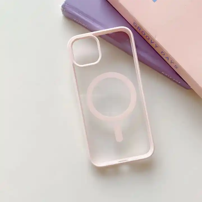 Clear and Colorful Frame With MagSafe Case for iPhone 15 Series