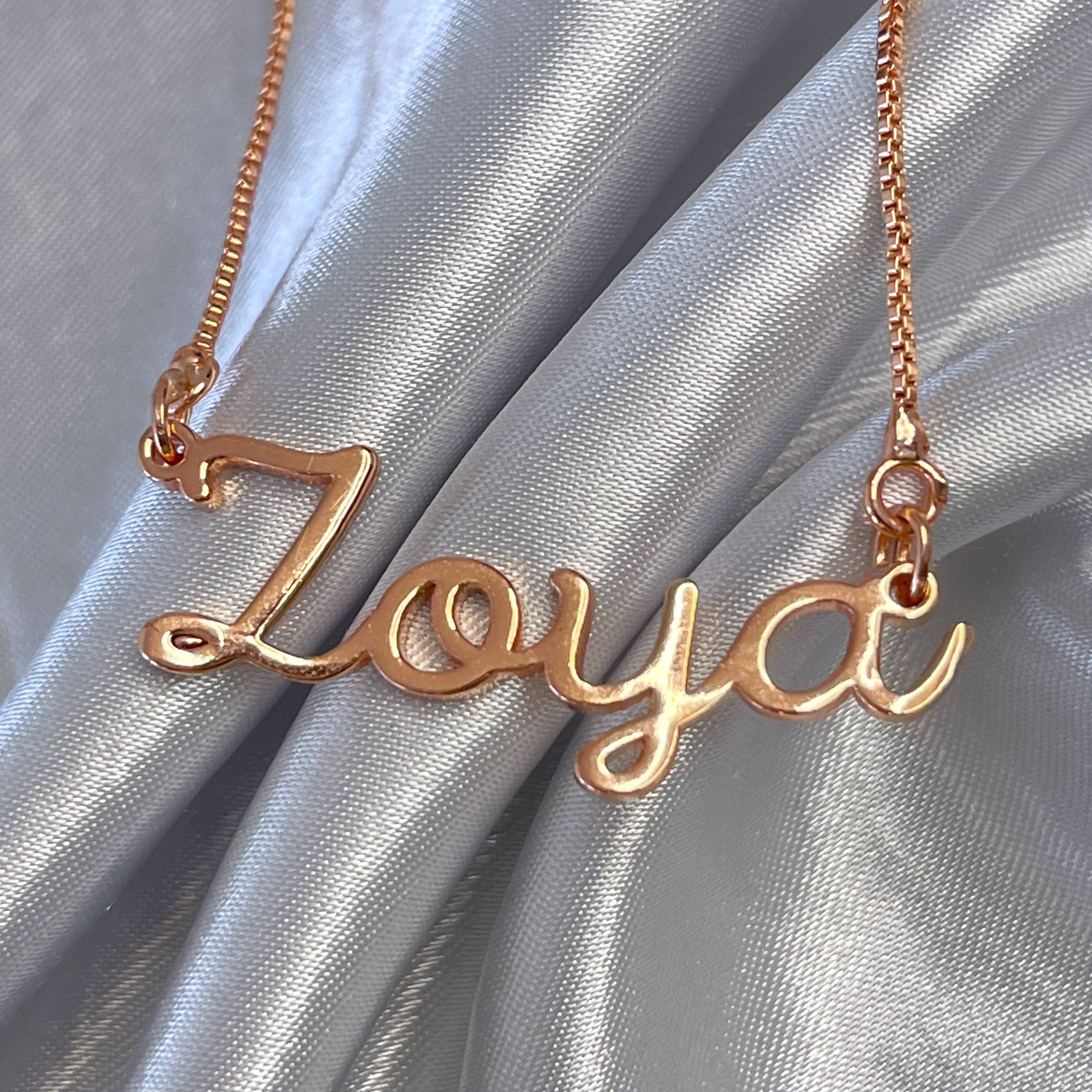 Personalised Name Necklace - Rosegold