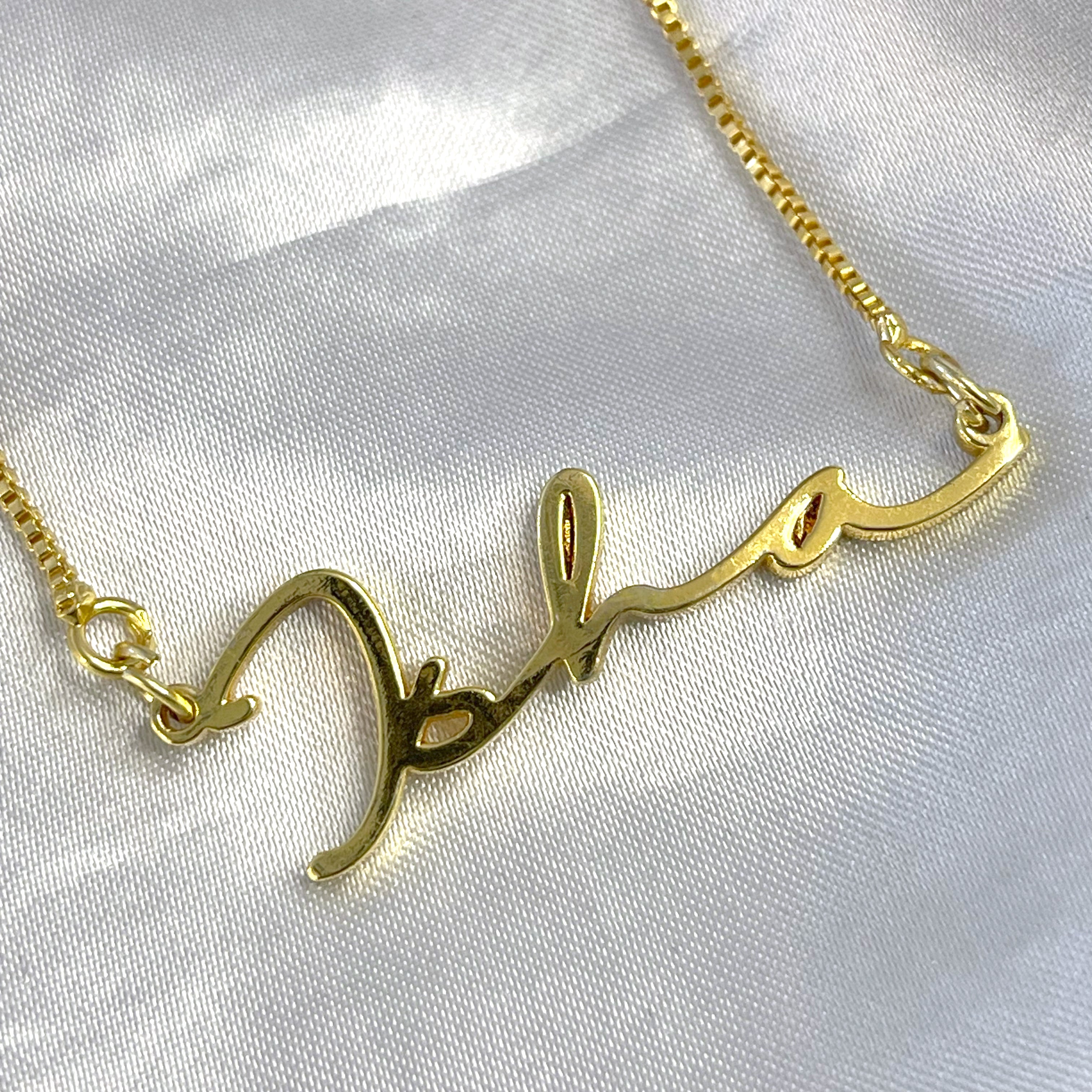 Personalised Name Necklace - Gold
