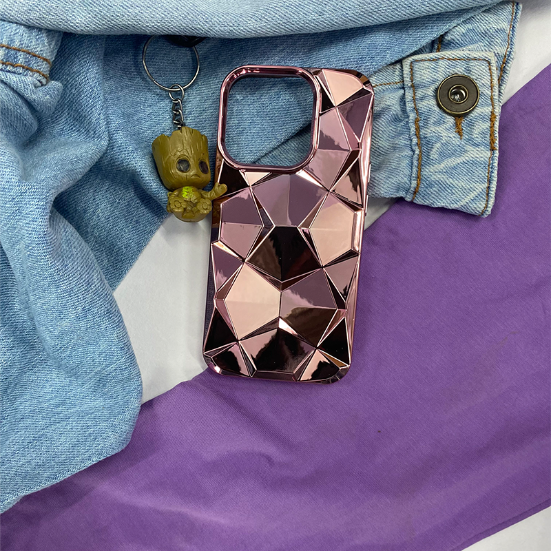 Elegant 3D Metal Texture Case For iPhone 15 Series