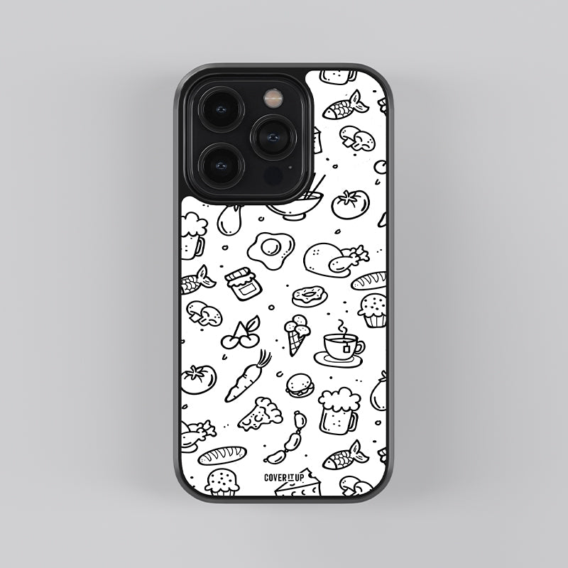 Foody White Glass Case