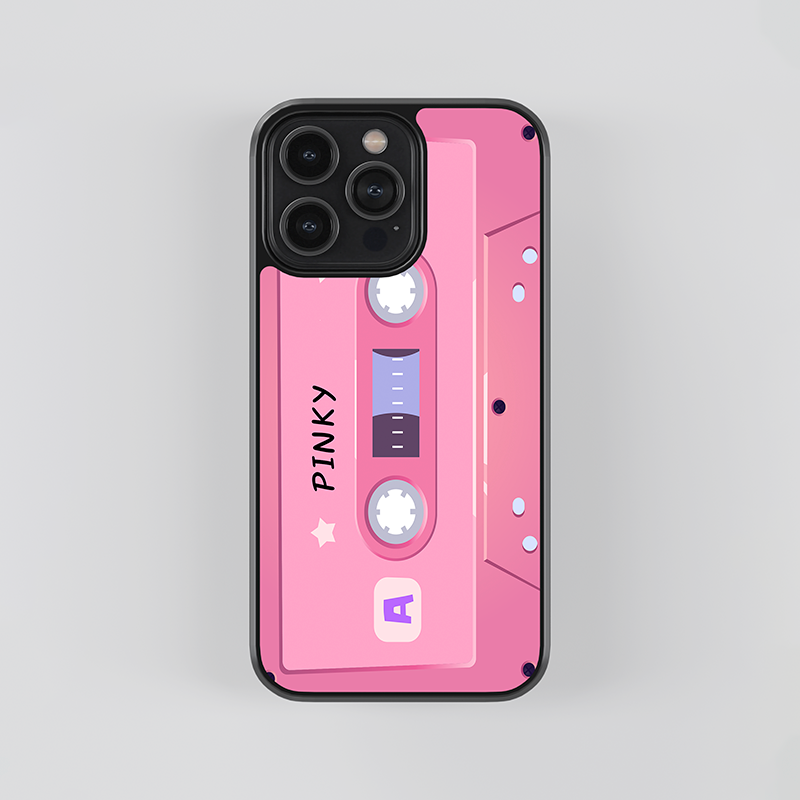 Custom Barbie Cassette Glass Case
